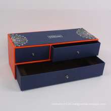 Customized Luxury Rectangle Cardboard Jewellery Gift Box Drawer Box